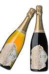 Two champagne bottles photography for a Niagara Winery 